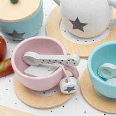 Baby Mix Montessori leseni čajni set za otroke