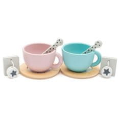 Baby Mix Montessori leseni čajni set za otroke