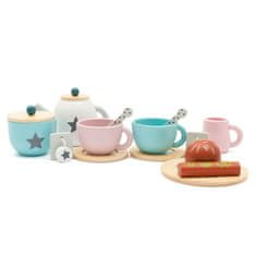 Baby Mix Montessori leseni čajni set za otroke