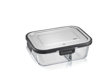 Gefu Prozoren pravokotni stekleni posod 0,8 l Gefu Milo G-12797, brezskrbna hranjenje, popolno za kuhinjo in hladilnik
