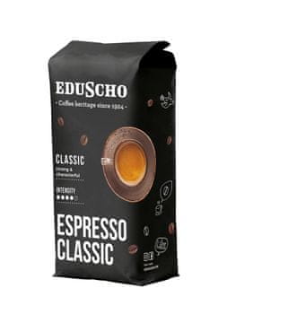 Tchibo TCHIBO EDUSCHO ESPRESSO CLASSIC 1000G - Kava z avtenticnim okusom, mešanica Robusta in Arabica, visoka kakovost.