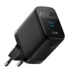 Anker Anker 312 Polnilec za slušalke, pametne telefone in tablične računalnike, črn, 25 W AC notranji polnilec