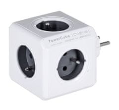 Allocacoc PowerCube Original Tip E - 5-vrstična podaljšana vrvica, sivo, notranja uporaba, CE certifikat