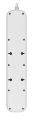 Belkin Belkin SRB001VF2M zaščitna podaljška, 4 AC vtičnice, 2 m, otroška zaščita, bela, USB polnjenje, 525 J zaščite pred sunki