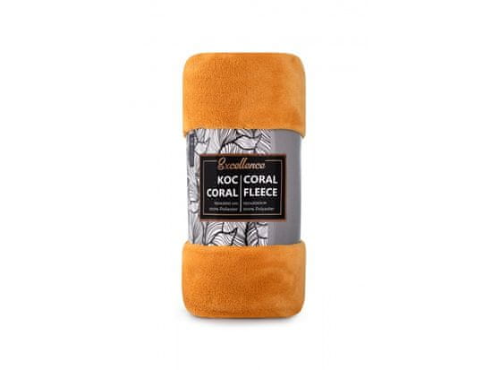 Carbotex CARBOTEX Supermehka volnena odeja CORAL 150/200cm, gorčična, FLEECE201009