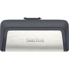 SanDisk Professional USB KLJUČEK 128 GB USB 3.1 SanDisk Ultra Dual Drive Type-A/Type-C črne/srebrne barve