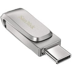 SanDisk STICK 64GB USB 3.1 SanDisk Ultra Dual Drive Luxe Type-C srebrne barve