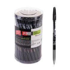 EASY FINE Kroglično pero, črno polželezno polnilo, 0,7 mm, 50 kosov v pakiranju