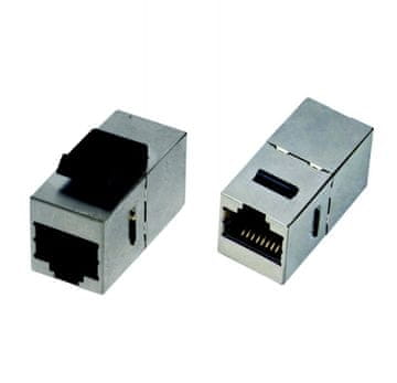 DATACOM Panelna spojka STP CAT6 2xRJ45 (8p8c) ravna