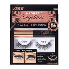 KISS Magnetne umetne trepalnice z očesnimi linijami 07 Charm (Magnetic Eyeliner & Lash Kit)