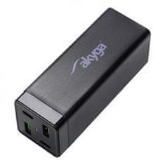 TRX Akyga AK-CH-17 Polnilec USB 220V/ 5-20V/ 65W/ 2x USB-C + 2x USB-A/ PD 3.0/ QC 4+/ AFC/ FCP/ SCP/ Apple 2.4A/ PPS/ ne