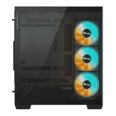 Gigabyte C500 PANORAMIC STEALTH ICE USB-C USB 3.2 Gen2 ATX ARGB osvetljeno ohišje, črno