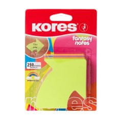 Kores Neonske blazinice 70x70mm puščica v obliki puščice, mešanica 5 barv