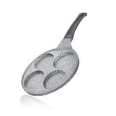 Banquet Ponev za palačinke 26 cm, 4 palačinke, nelepljiva površina GRANITE Grey