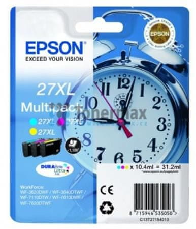 Epson Multipack 3-barvno črnilo 27XL DURABrite Ultra C13T27154012