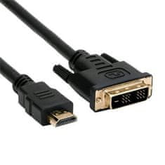 C-Tech kabel HDMI-DVI, M/M, 1,8 m