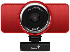Genius spletna kamera ECam 8000/ rdeča/ Full HD 1080P/ USB2.0/ mikrofon