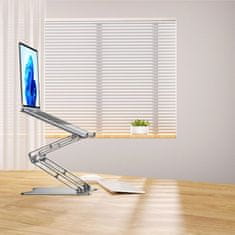 MG Laptop Stand V1 Stojalo za prenosni računalnik + držalo za mobitelni telefon, srebro