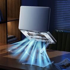 MG Laptop Stand V1 Stojalo za prenosni računalnik + držalo za mobitelni telefon, srebro