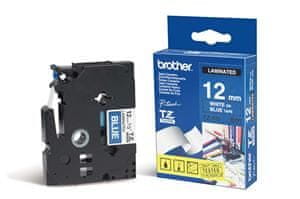 Brother TZE-535, modra/bela, 12 mm