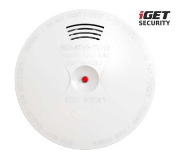 iGET SECURITY EP14 - Brezžični senzor dima za alarm SECURITY M5, EN14604:2005, doseg 500 m