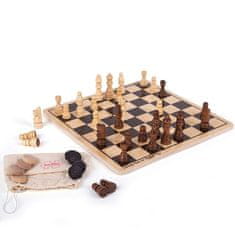 Bigjigs Toys Leseni šah in dama