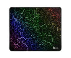 C-Tech Gaming podloga za miško ANTHEA ARC, barvna, za igranje iger, 320x270x4mm, zašiti robovi