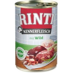 RINTI Dog Kennerfleisch divjačina v pločevinki 400g