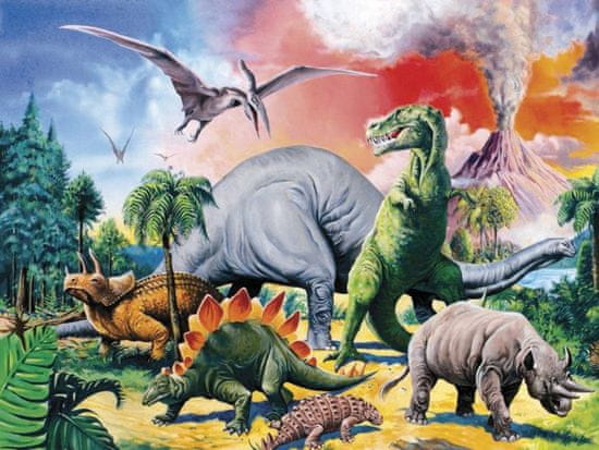Ravensburger Sestavljanka Med dinozavri XXL 100 kosov