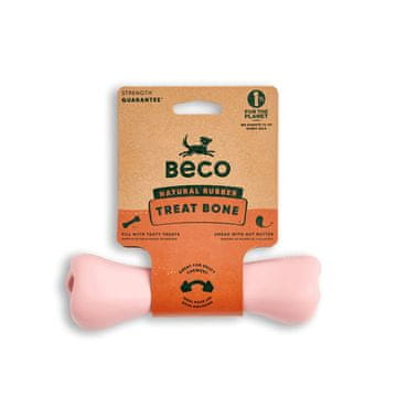Beco Treat Bone Toy za pse roza 17,5cm