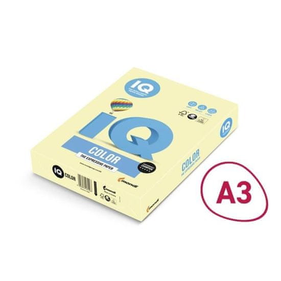 IQ Črtni papir Color A3-YE23, rumen, 160 g/m2, 250 l.