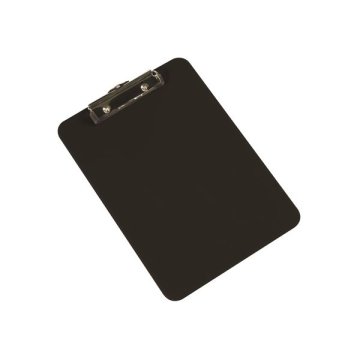 Q-Connect Pisalna ploščica s sponko - zelo trda, A4, črna