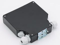 XtendLan mini razdelilna omarica na letev DIN, 8x SC Simplex, 4 vhodne odprtine, pokrovček, črna