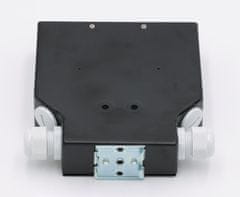 XtendLan mini razdelilna omarica na letev DIN, 8x SC Simplex, 4 vhodne odprtine, pokrovček, črna