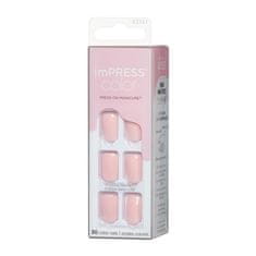 KISS Samolepilni nohti imPRESS Color Pick Me Pink 30 kosov