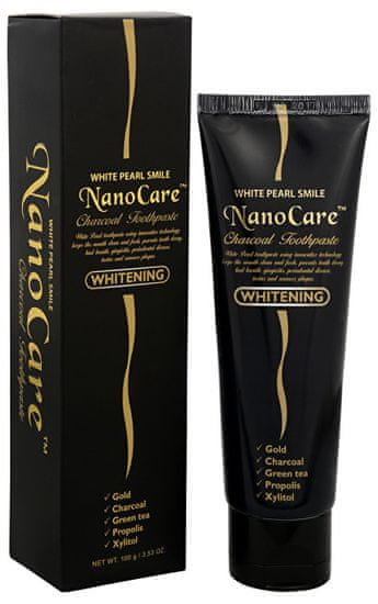 BubbleMania Belilna zobna pasta White Pearl NanoCare Black Gold 100 g