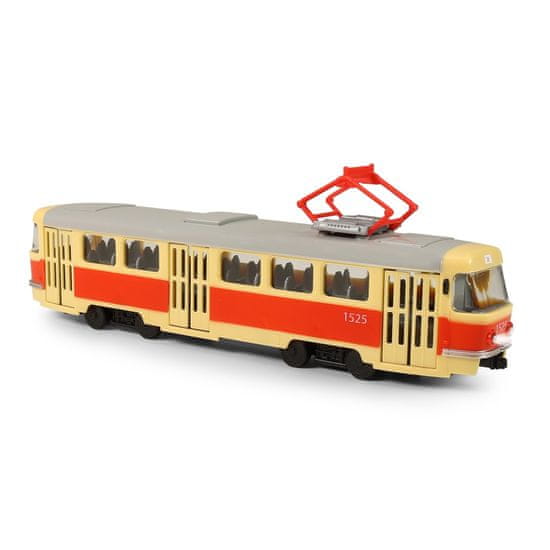 Rappa Tramvaj, ki napoveduje postanke v češčini 28 cm