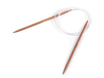 Bambusove okrogle igle št. 3; 3,5; 4; 4,5; 5; 5,5; 6; 6,5; 7; 8 - (4 mm) temni bambus