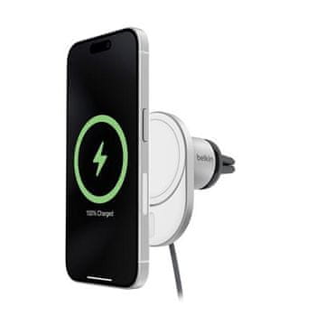 Belkin BOOST CHARGE Qi2 Magnetno držalo za polnjenje v avtomobilu, 15 W, sivo