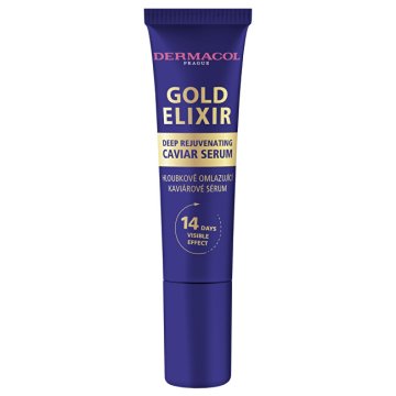 Dermacol Pomlajevalni kaviar serum Gold Elixir (globinsko pomlajevalni kaviar serum) 12 ml