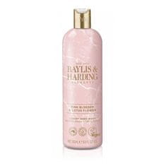 Baylis & Harding Gel za prhanje Pink Blossom & Lotus Flower (luksuzni gel za umivanje telesa) 500 ml