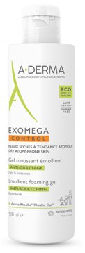 A-Derma Mehčalni peneči se gel za suho kožo, nagnjeno k atopijskemu ekcemu Exomega Control (mehčalni peneči se gel) 500 ml