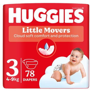 Huggies Plenice za enkratno uporabo (4-9 kg) 78 kosov