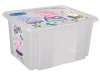 Škatla za shranjevanje PEPPA 55,5x40x30cm, 45l, s pokrovom iz plastike