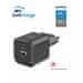 SWISSTEN Napajalnik GaN 1x USB-C 20W pd + 1x USB-A 18w QC črn