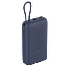 Xiaomi polnilna baterija z vgrajenim kablom, 20000 mAh, moder