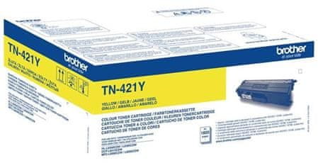 Brother - TN-421Y, rumeni toner (do 1 800 strani)