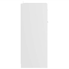 Vidaxl Kopalniška omarica bela 60x33x80 cm iverna plošča