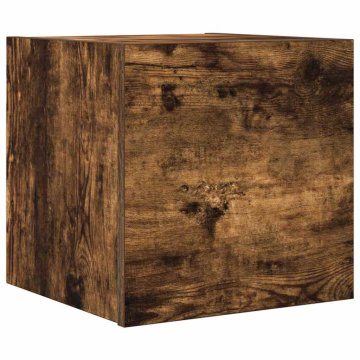 Vidaxl Stenska TV omarica dimljeni hrast 30,5x30x30 cm