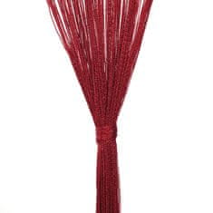 Vidaxl Zavese iz nitk 2 kosa 100x250 cm bordo barve